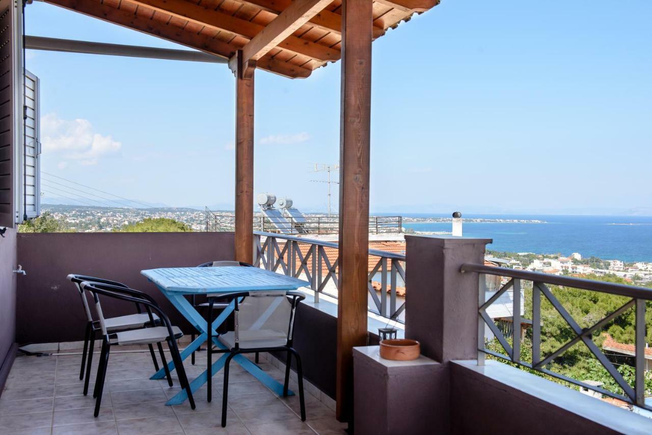 Peris Panoramic Villa Near Athens Airport Paralia  Buitenkant foto