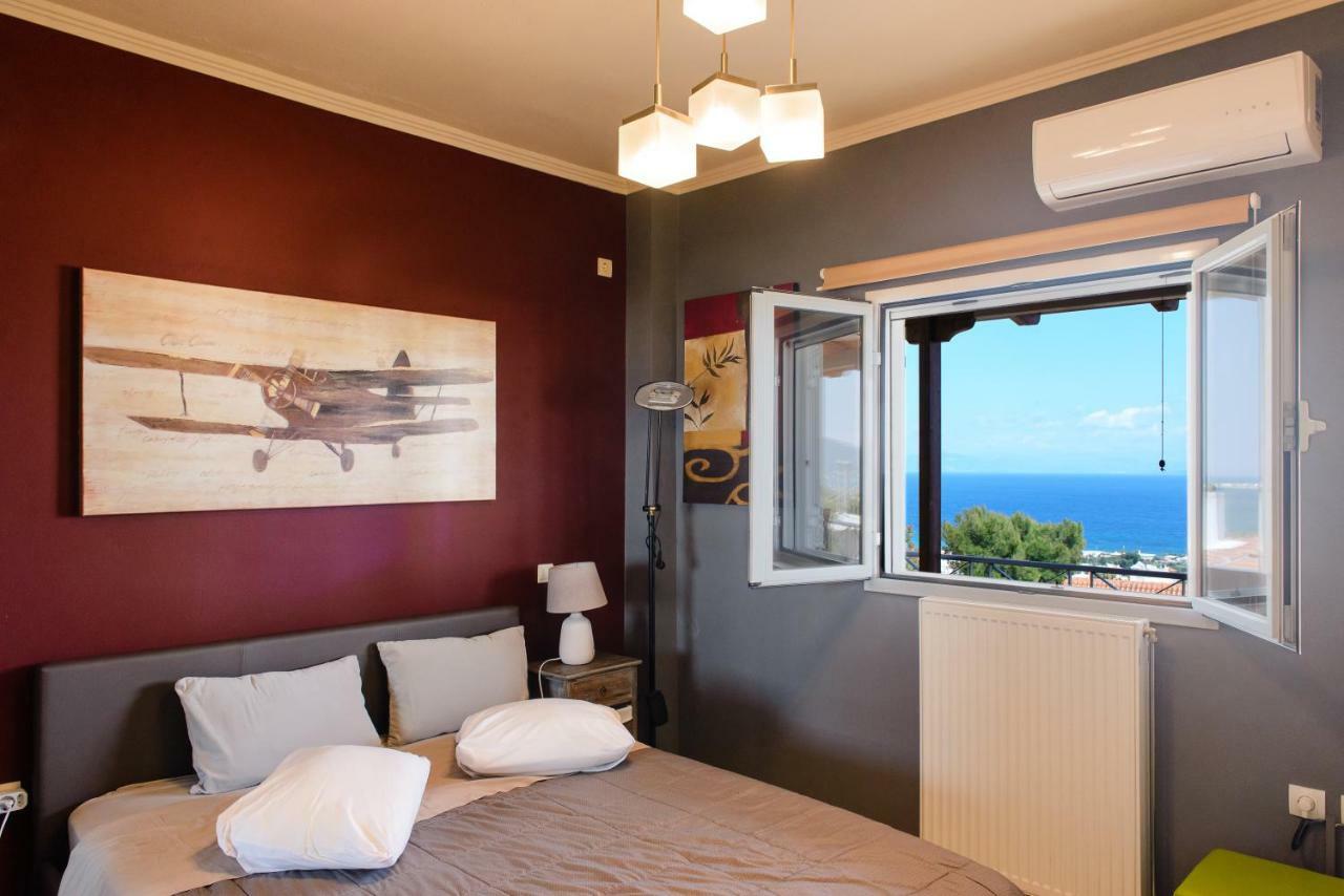 Peris Panoramic Villa Near Athens Airport Paralia  Buitenkant foto